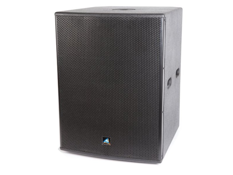 Catalogue illustration of Australian Monitor Dual 12-inch Subwoofer and Amplifier
