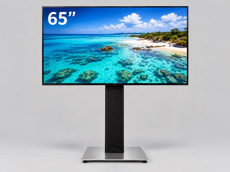 65-inch 4K TV with Truss, Base and Skirt