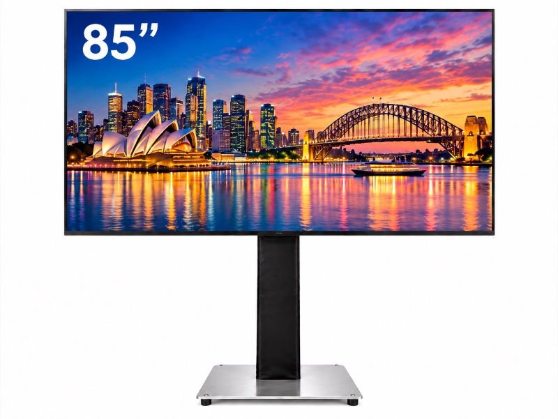 85-inch 4K TV with Truss, Base and Skirt