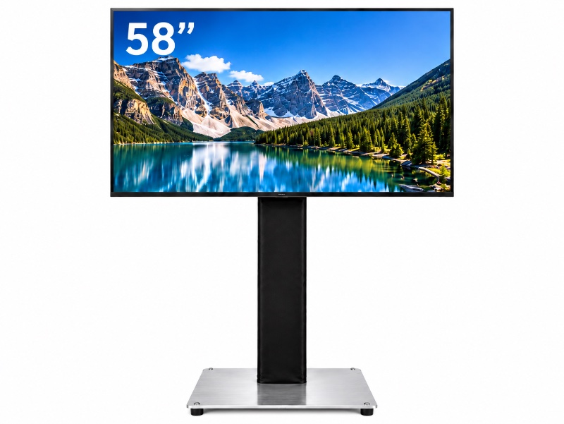 58-inch 4K TV with Truss, Base and Skirt