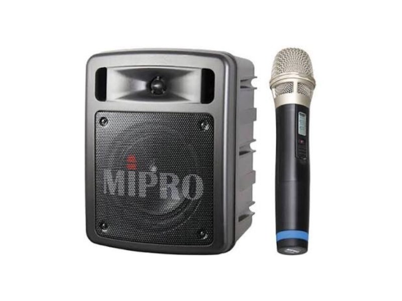 Catalogue illustration of Mipro MA-303 Portable PA & cordless mic