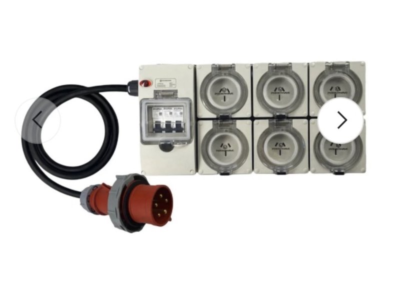 Catalogue illustration of Three-Phase to 6 × 10 A Power Distribution — X10