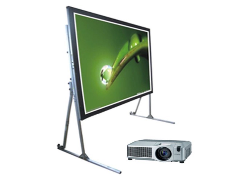 Catalogue illustration of Projector and Screen Package