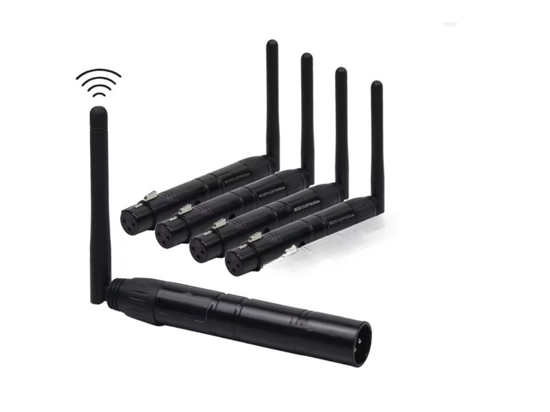 Catalogue illustration of Wireless DMX Transmitter and Receiver